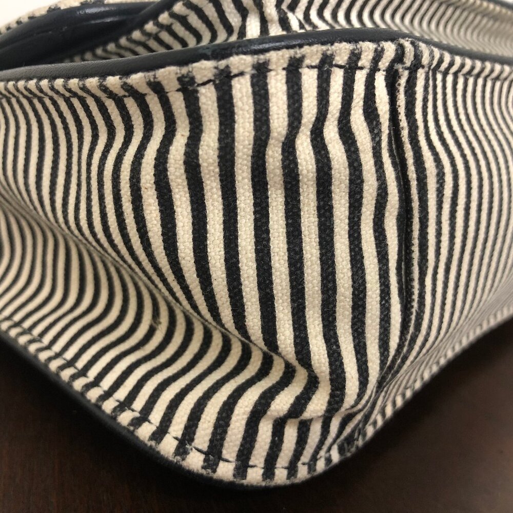 Kate Spade New York Hudson Convertible Striped Canvas and Leather Crossbody Bag - Picture 7 of 14